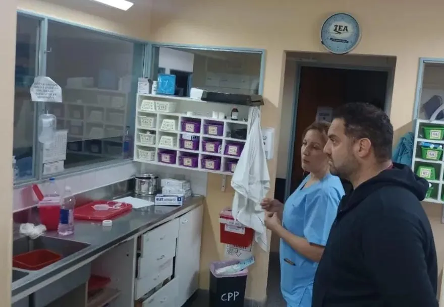 DELGADO SEMPE EN EL HOSPITAL DE VIEDMA